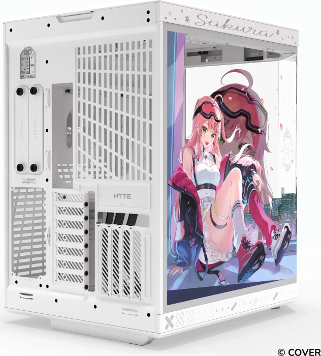Hyte Y70 Sakura Miko, Glasfenster
