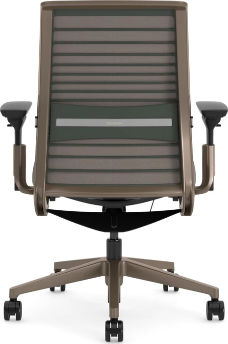 Steelcase Think Bürostuhl mit Armlehnen, beige/braun