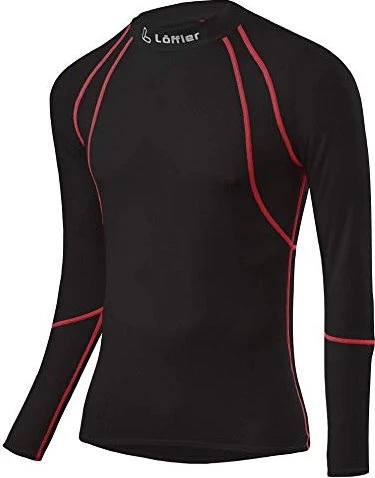 Löffler Airvent Transtex Turtleneck Funktionsshirt langarm schwarz/rot (Herren)
