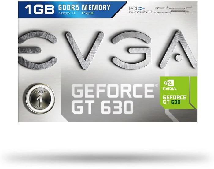 EVGA GeForce GT 630, 1GB GDDR5, VGA, DVI, HDMI