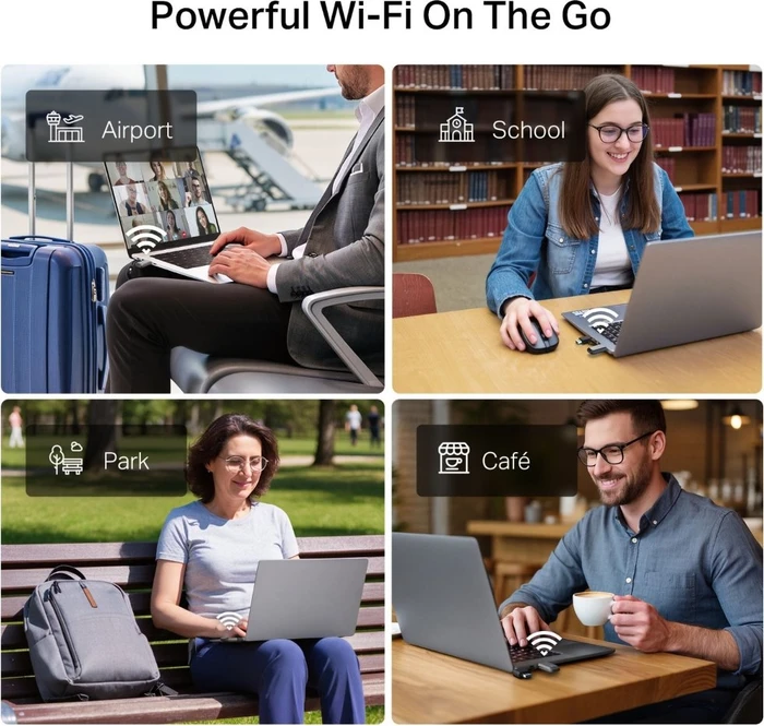 TP-Link TBE230U, Wi-Fi 7, BE3600, 2.4GHz/5GHz WLAN, USB-C 3.0/USB-A 3.0 [Stecker]