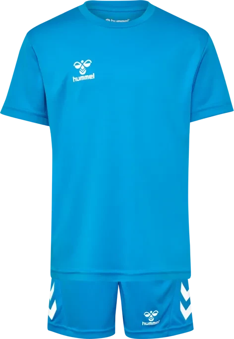 hummel Logo Set kurzarm diva blue (Junior)