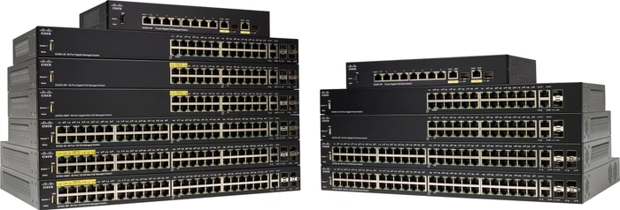Cisco SF350 Rackmount Managed Switch, 48x RJ-45, 2x SFP, 2x RJ-45/SFP