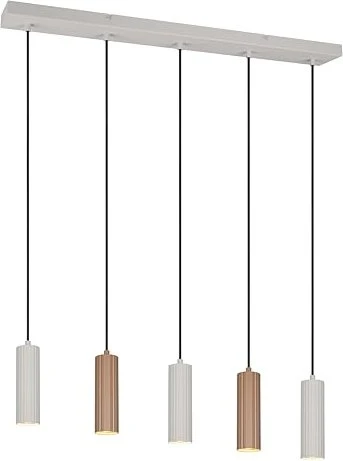 Trio Soka Pendelleuchte 5-flammig coffee