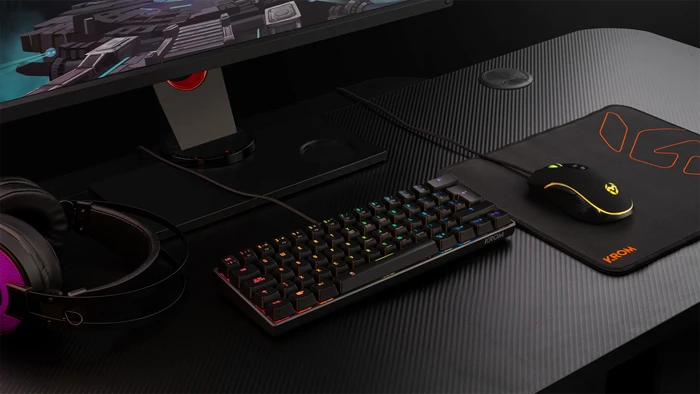 Krom Kluster Mini, LEDs RGB, Outemu Red, USB/Bluetooth, ES