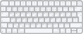 Apple Magic Keyboard mit Touch ID für Mac mit Apple Chip (USB-C), weiß/silber, USB/Bluetooth, Arabisch/EN