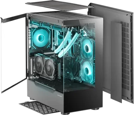 Mars Gaming MC-ULT White, Glasfenster