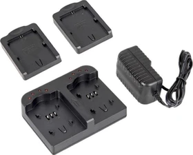 ayex Doppel-Ladegerät für Sony NP-F550, NP-FM50 Akkus