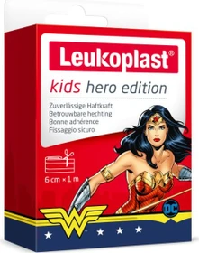 BSN medical Leukoplast kids Wundverband Hero Wonder Woman, 6cm x 1m, 1 Stück