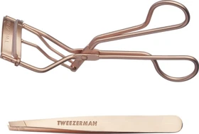 Tweezerman Brow & Lash Wimpernzange + Pinzette Geschenkset rose gold