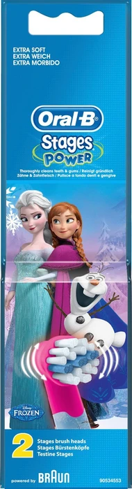 Oral-B Stages Power Kids Frozen Kinder-Ersatzbürste, 2 Stück