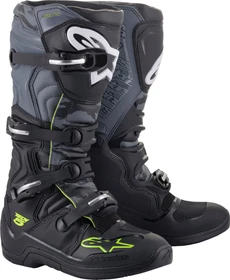 Alpinestars Tech 5 Motorradstiefel schwarz/grau/gelb