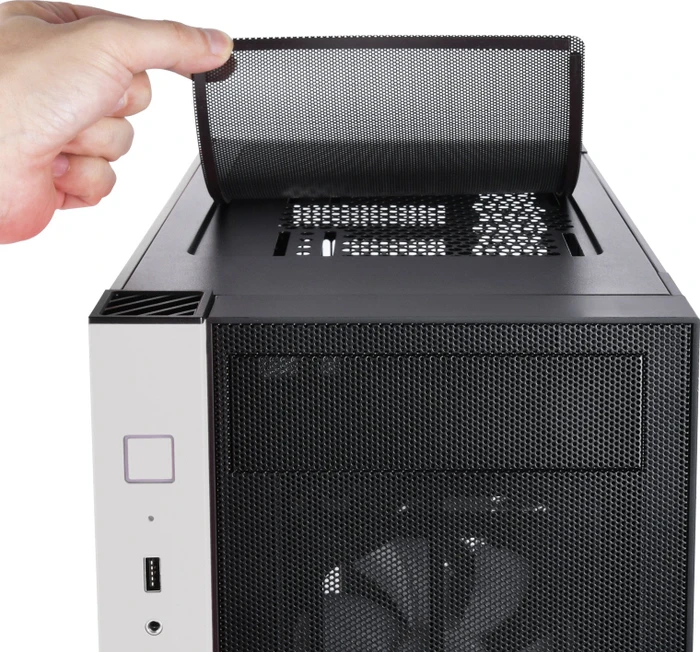 SilverStone Redline Series RL08, weiß/schwarz, Glasfenster
