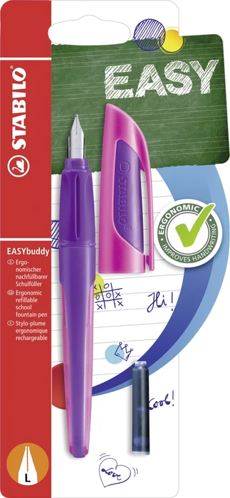 STABILO EASYbuddy lila/magenta, linke Hand, Blister