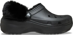 Crocs Classic Platform Fuzz Lined schwarz (Damen)
