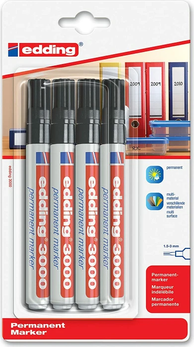 edding 3000 Permanentmarker schwarz