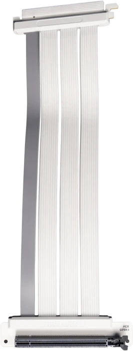 Cooler Master Riser Cable, gewinkelt, PCIe 4.0, 200mm, weiß