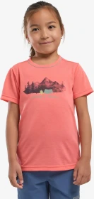Jack Wolfskin Hiking Graphic Funktionsshirt kurzarm sunset coral (Junior)
