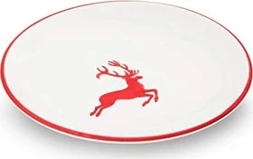 Gmundner Keramik Rubinroter Hirsch Unterteller 15cm