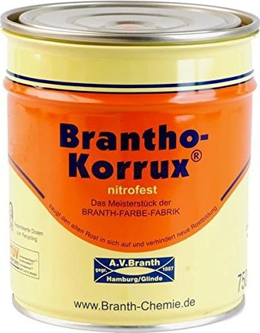 Branth-Chemie Brantho Korrux nitrofest Metallschutz-Lack anthrazitgrau (RAL7016), 750ml