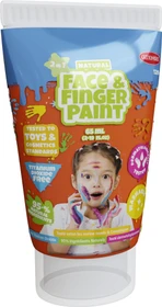 Boti Natural Face & Fingerpaint Fingerfarbe, orange, 65ml