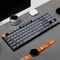 Keychron K13 Max, TKL+NUM, grau/orange, LEDs RGB, hot-swap, Gateron LOW PROFILE 2.0 BROWN, USB/Bluetooth, US Vorschaubild