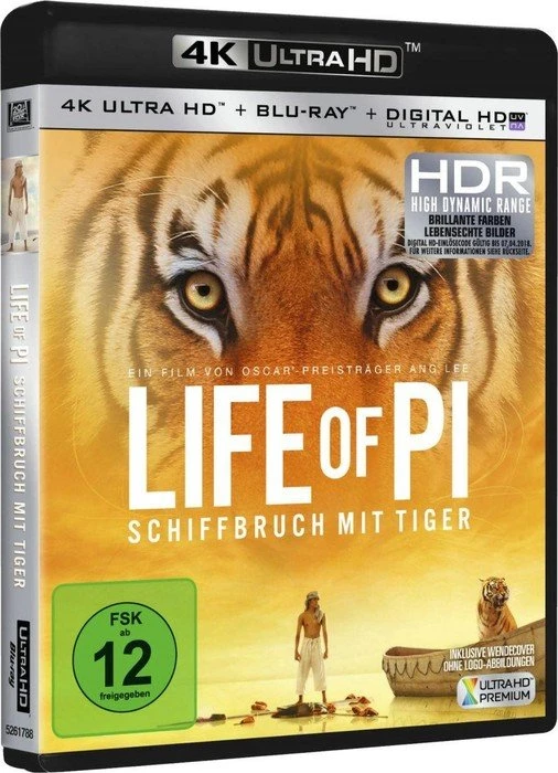 Life of Pi - Schiffbruch mit Tiger (4K Ultra HD)