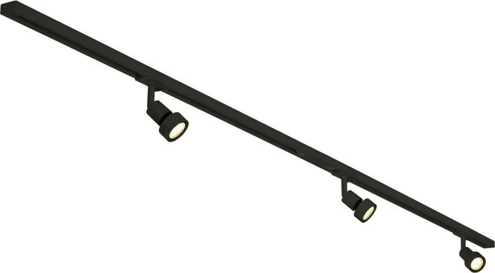 SLV 1Ph PuriTrack Schienensystem LED Spot 4.3W 2m schwarz, 3 Stück