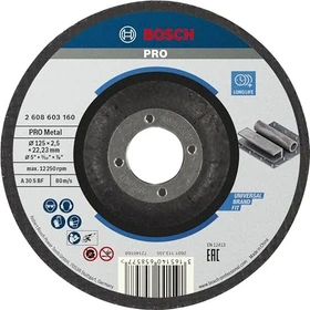 Bosch Professional A30SBF Standard for Metal Trennscheibe, 125x2.5x22.23mm, 1 Stück