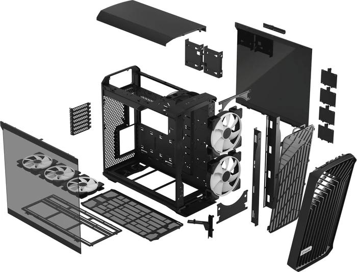 Fractal Design Torrent Black RGB TG Light Tint, Glasfenster