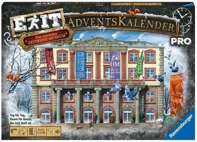Ravensburger Exit Adventskalender Pro Das verrückte Zeitreisemuseum
