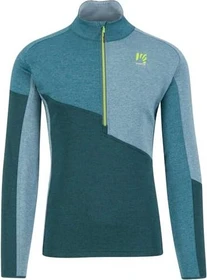 Karpos Federa Half Zip Fleece Funktionsshirt langarm forest/balsam/north atlantic (Herren)