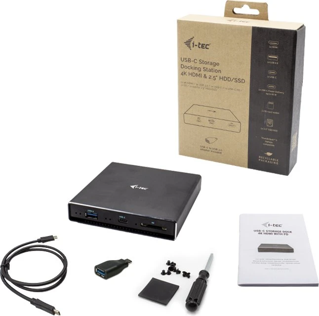 i-tec USB-C Storage Docking Station 4K, USB-C 3.0 [Buchse]