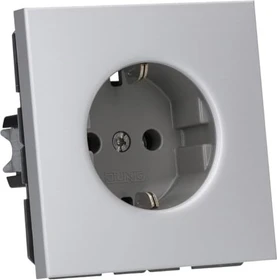 Jung Serie LS Steckdose Metallausführung 16A 250V, aluminium