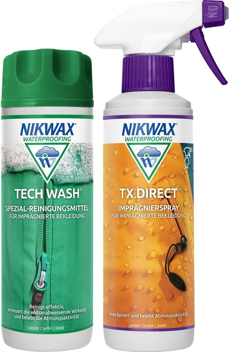 Nikwax Tech Wash & TX Direct 2er Pack Imprägniermittel 300l