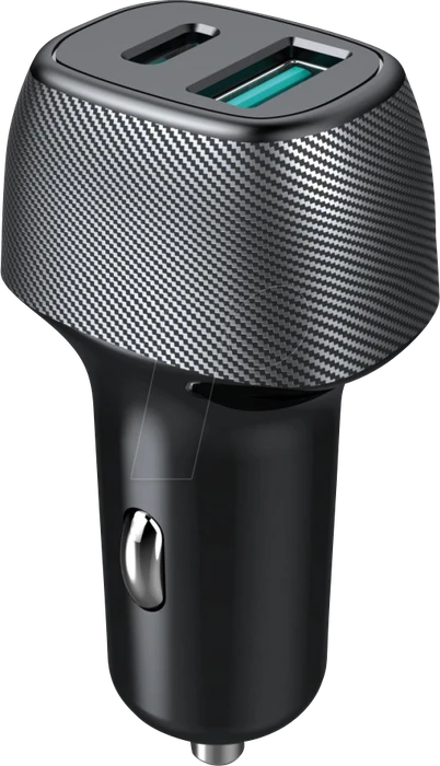 Fontastic Kfz-Ladeadapter USB Fast Charge 3.0 + USB-C PD 36W schwarz
