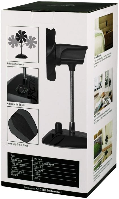 ARCTIC Breeze Color Tischventilator schwarz