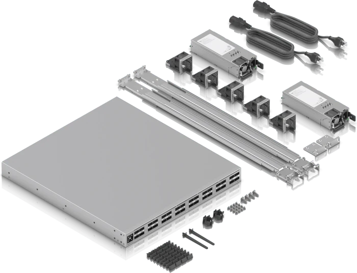 Ubiquiti Enterprise Campus Switch Core Rackmount 100G Managed Stacking Switch, 32x QSFP28