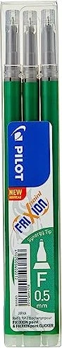 Pilot FriXion Point BLS-FRP5-G-S3 Rollerballmine RB 0.5mm grün, 3er-Pack