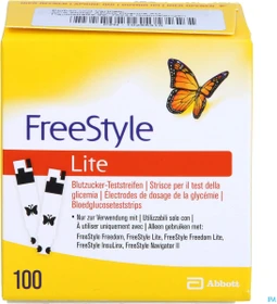 Abbott FreeStyle Lite Blutzucker-Teststreifen,   100 Stück