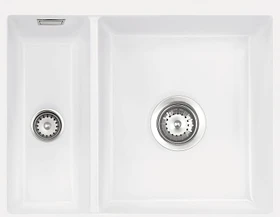 systemceram Mera 60 U/g Unterbau Becken rechts mit Ablauffernbedienung grönland