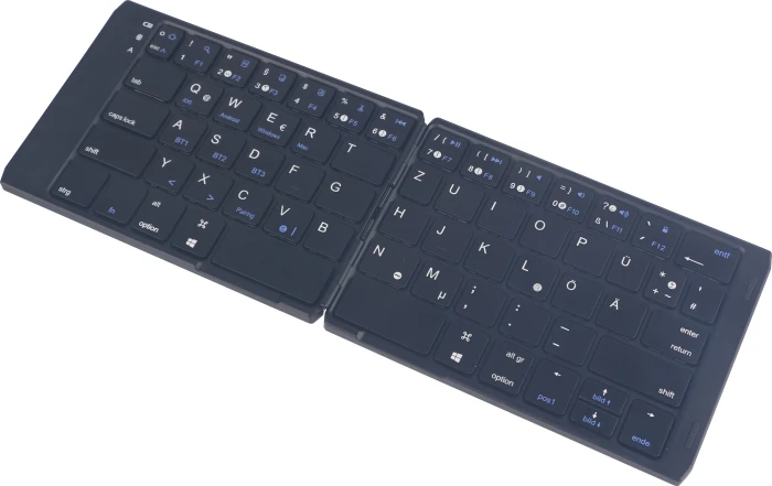 Samsung C&T DF007 Two-fold Bluetooth Keyboard, schwarz, Bluetooth, DE