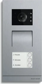 Busch-Jaeger Busch-Welcome IP Außenstation Video 3-fach, edelstahl, Außenstation