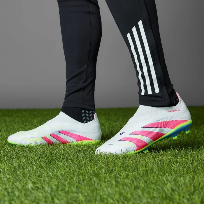 adidas Predator League Laceless MG cloud white/lucid pink/lucid lemon