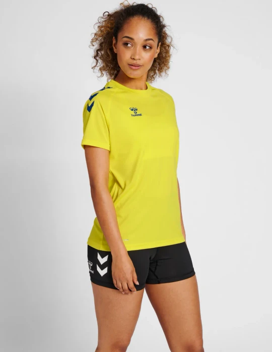 hummel Core XK Funktionsshirt kurzarm blazing yellow (Damen)