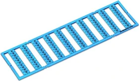 Wago WMB-Beschriftungskarte als Karte bedruckt U/V (je 50x) dehnbar 5 - 5,2 mm Aufdruck waagerecht aufrastbar blau