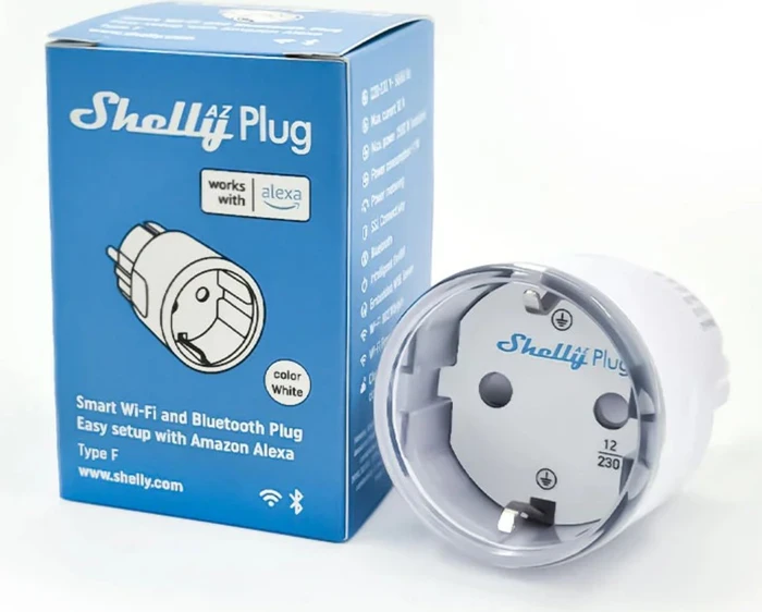 Shelly AZ Plug White, 2500W, Smart-Steckdose