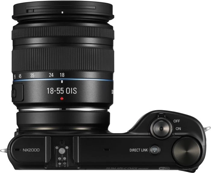 Samsung NX2000 schwarz mit Objektiv NX 18-55mm 3.5-5.6 OIS III i-Function