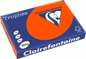 Clairefontaine Trophée Universalpapier matt ziegelrot, A3, 160g/m², 250 Blatt