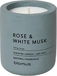 Blomus FRAGA Rose & White Musk Duftkerze, 114g